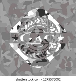 Gag on grey camo pattern