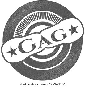 Gag pencil draw