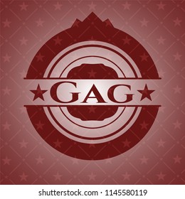 Gag red emblem. Retro