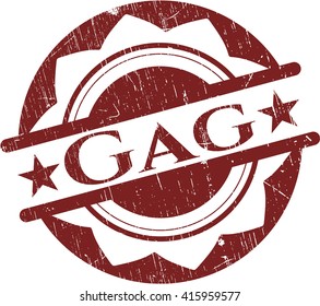 Gag rubber grunge stamp