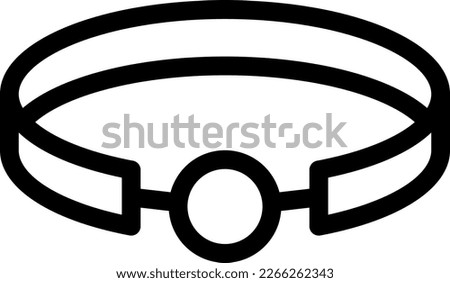 gag  Vector illustration on a transparent background. Premium quality symmbols. Thin line vector icons for concept and graphic design. 
