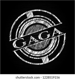 Gaga chalkboard emblem