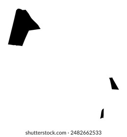Gagaemauga district map, administrative division of Samoa. Vector illustration.