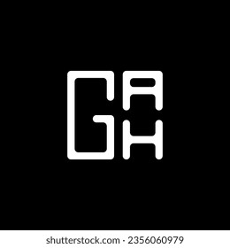 GAH Brief Logo Vektordesign, GAH einfach und modern Logo. GAH luxuriöses Alphabet  