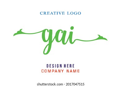 GAI lettering logo is simple, easy to understand and authoritative