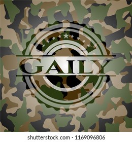 Gaily on camo texture