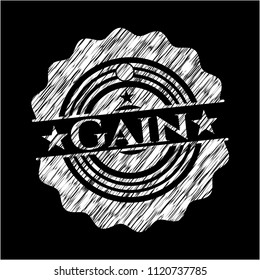Gain with chalkboard texture