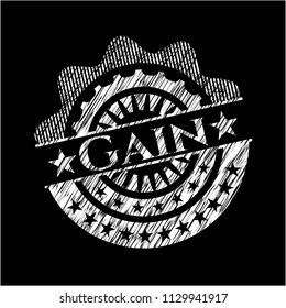 Gain with chalkboard texture