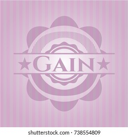 Gain pink emblem
