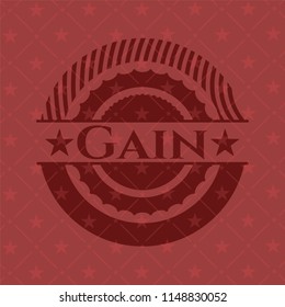 Gain red emblem. Retro