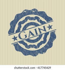 Gain rubber grunge stamp