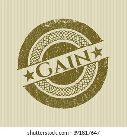 Gain rubber seal with grunge texture