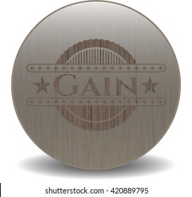 Gain vintage wood emblem