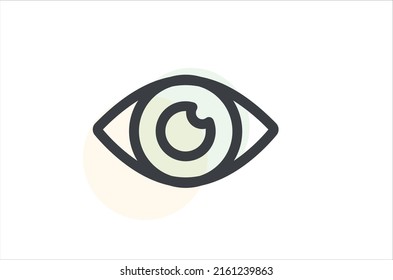 Diseño vectorial de icono de visibilidad de ganancia