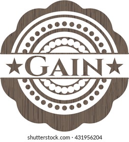 Gain wood emblem. Vintage.