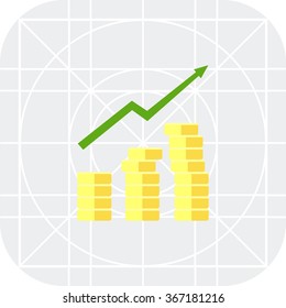 Gaining profit icon