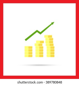 Gaining profit icon