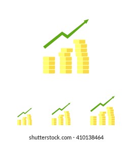 Gaining profit icon