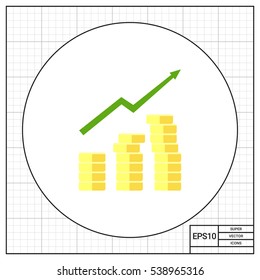 Gaining profit icon