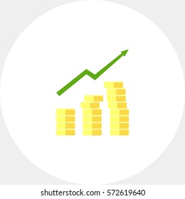 Gaining profit icon