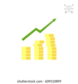 Gaining profit icon