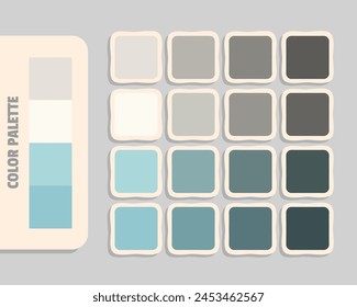 gainsboro floralwhite lightblue skyblue color palette, colour matching, rgb colors, harmonious colours catalog sample, design and edit idea