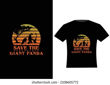 The Gaint panda is a very cool animal in this world . but it's endanger in this world so we should save them .