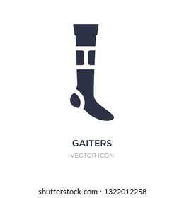 gaiters icon on white background. Simple element illustration from American football concept. gaiters sign icon symbol design.