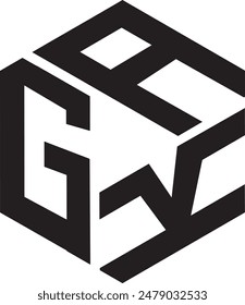 GAK Polygon shape, icon, symbol, vector file 