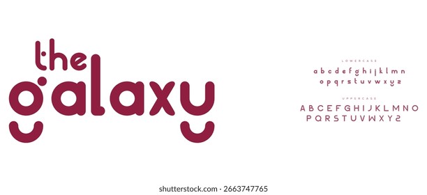 Gakaxy Creative font. Modern abstract digital tech font. Logo creative font, type, technology, movie, digital, music, movie. Fonts and illustration in vector format.