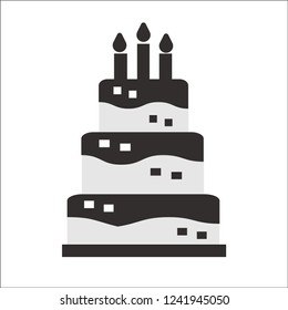 gake birtheday vector icon