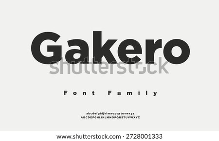 Gakero Font is an impressive font family featuring a bold wide typeface with two distinct members
