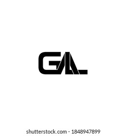 gal letter original monogram logo design
