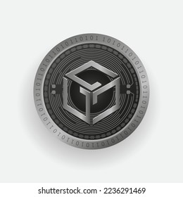 Gala (GALA) cryptocurrency Silver coin