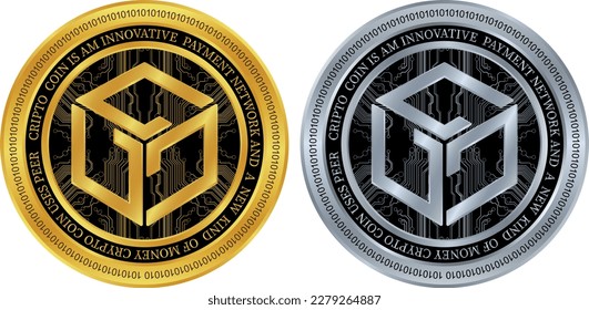 gala games virtual currency logo drawing. vectors.
