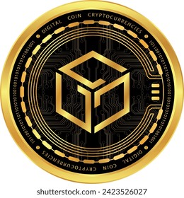 gala games virtual currency logo drawing. vectors.