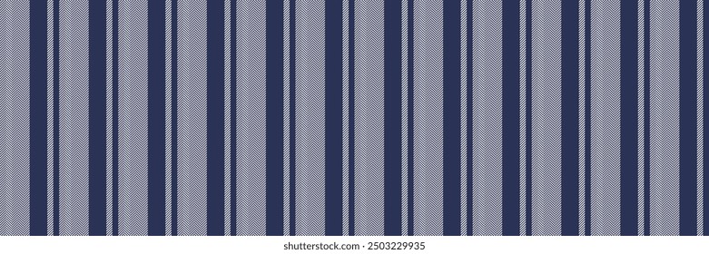 Gala textile vertical stripe, popular lines fabric texture. Diwali pattern vector background seamless in blue and white colors palette.