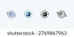 Galactic Core Multiple Icon Illustration Vector