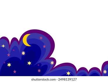 Galactic Journey: A Purple Gradient Odyssey with Planets, Stars, and a Rocket Launch
