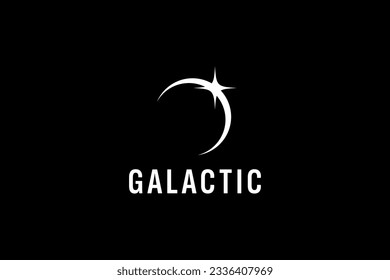 ilustración del icono del vector del logotipo galáctico