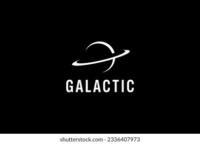 galactic logo vector icon illustration