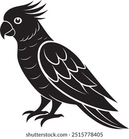 Galah Silhouette Icon - Transparent Background Clipart