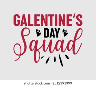 Camiseta del escuadrón del día de San Valentín, camiseta del día de San Valentín, camiseta feliz del día de San Valentín, Premium, caligrafía moderna, inscripción de letras de mano. Feliz día de San Valentín, cortar archivo para Cricut