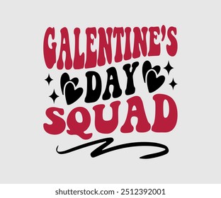 Camiseta del escuadrón del día de San Valentín, camiseta del día de San Valentín, camiseta feliz del día de San Valentín, Premium, caligrafía moderna, inscripción de letras de mano. Feliz día de San Valentín, cortar archivo para Cricut