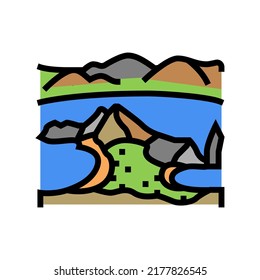 galapagos islands color icon vector. galapagos islands sign. isolated symbol illustration