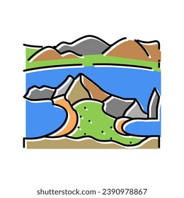 galapagos islands color icon vector. galapagos islands sign. isolated symbol illustration