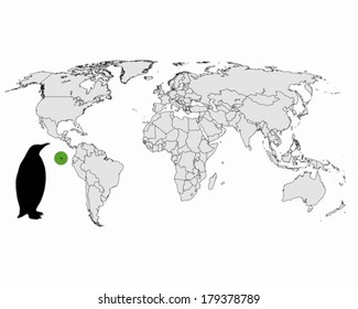 Galapagos penguin range