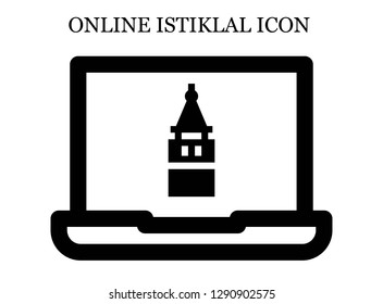 Galata tower search icon. Editable Galata tower search icon for web or mobile.