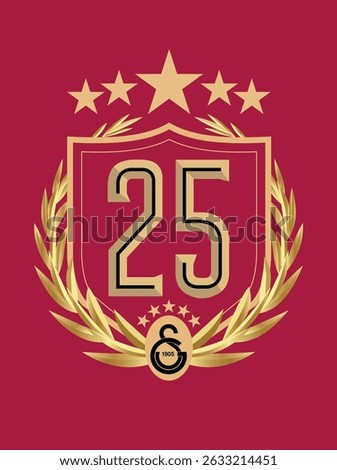 Galatasaray Football 25 Champion logo