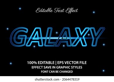 Galaxy 3d Editable Text Effect